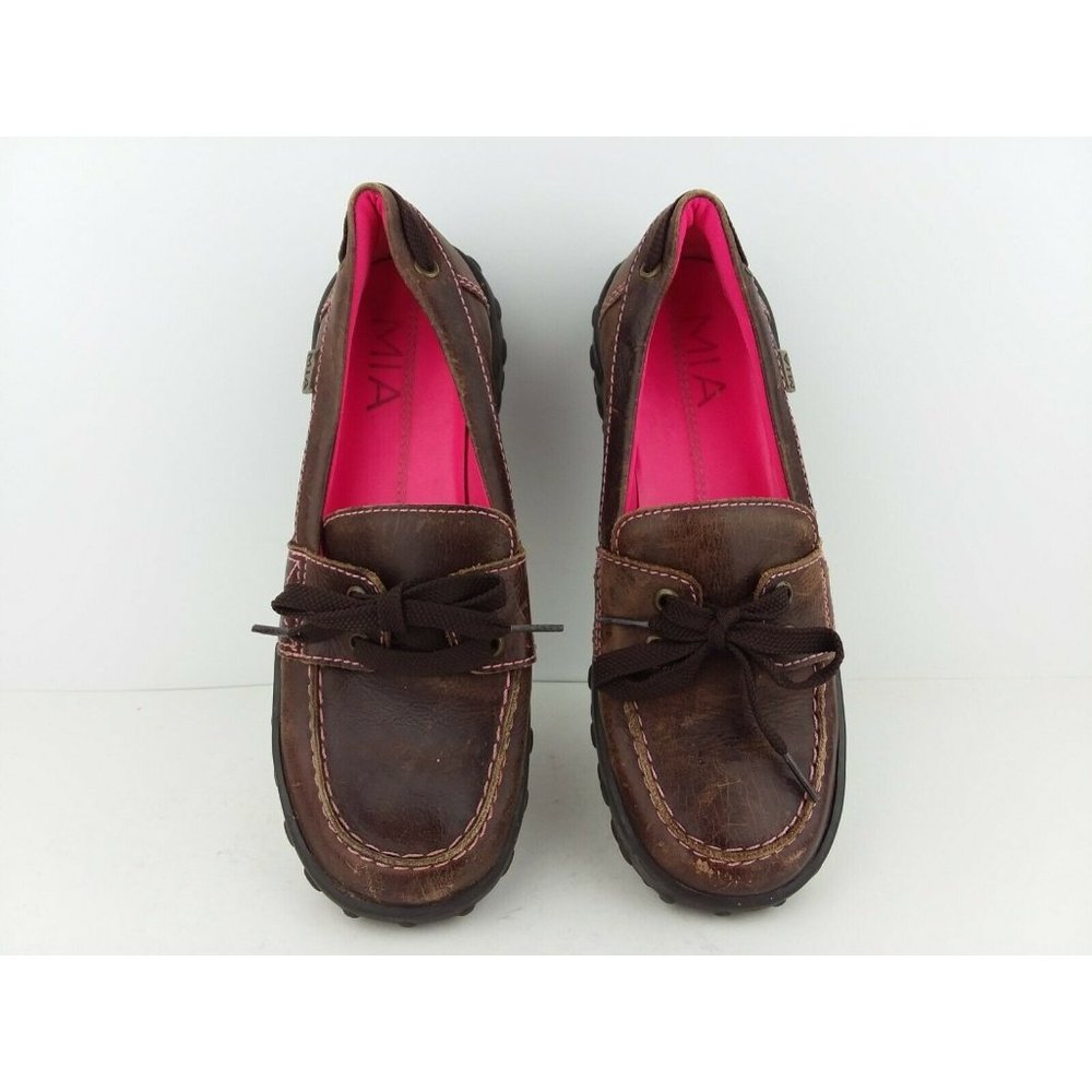 MIA Women's Leather Upper slide on shoe Size 7 1/2